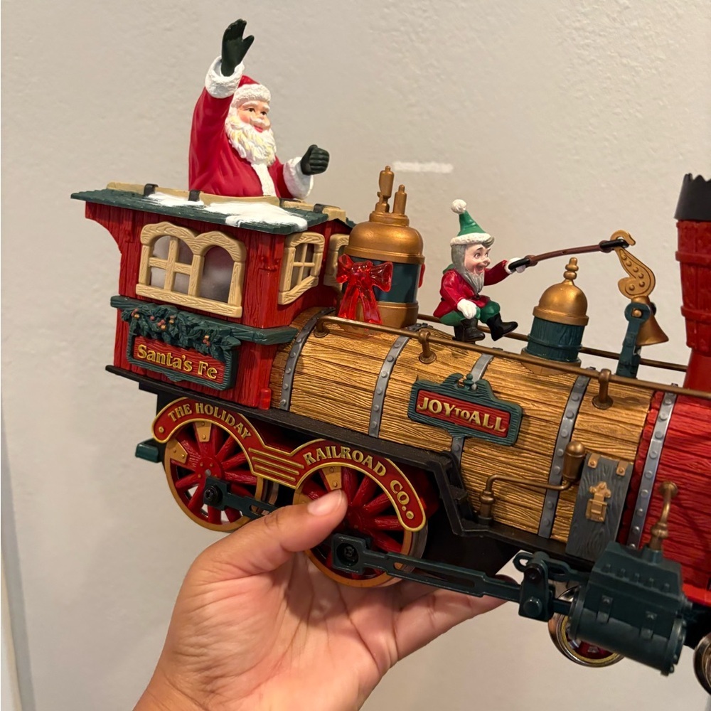 New Bright The Holiday Express Christmas Train Car #387 Santa's Fe "Engine" 1995 - Picture 9 of 16